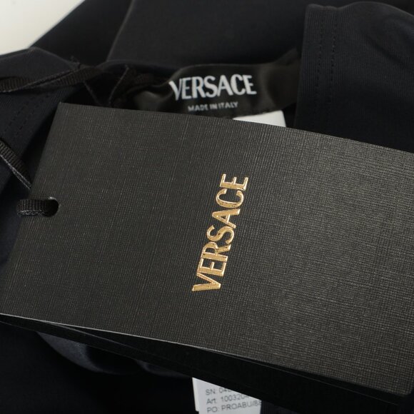 Versace Women's Greca Border One Piece Black Swimsuit Versace sz 5 US XL IT 46 - Picture 7 of 7